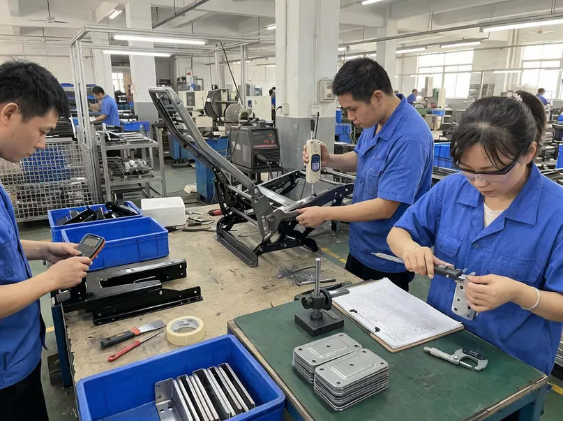 In-process inspection covering stamping, welding, and surface treatment stages