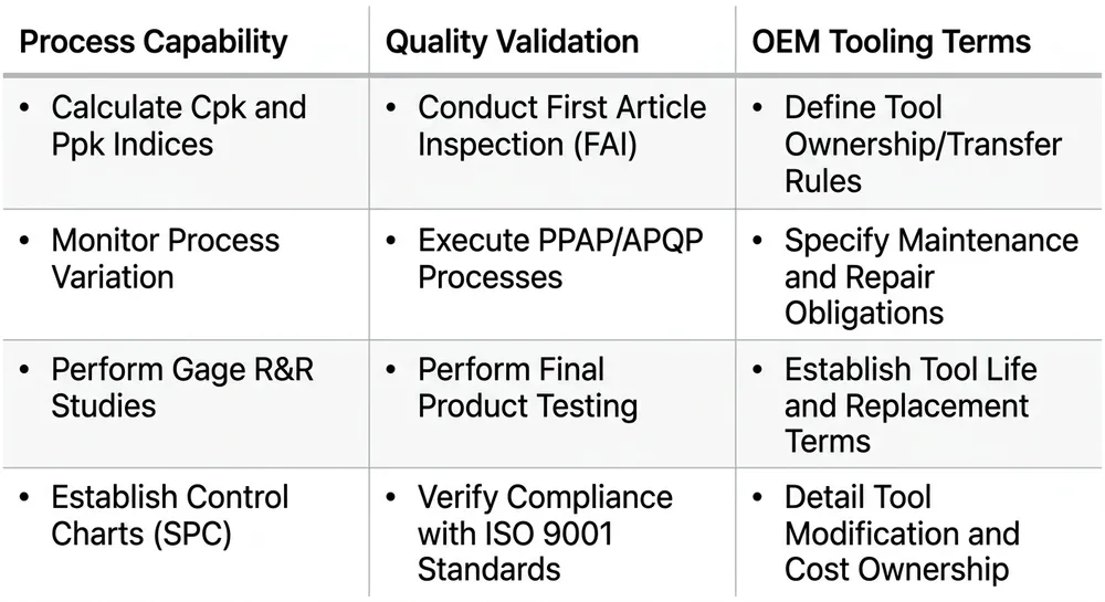 OEM Chair Mechanism Supplier Qualification Checklist Supplier qualification checklist for OEM adjustable chair mechanism sourcing covering process capability, quality validation, and tooling terms