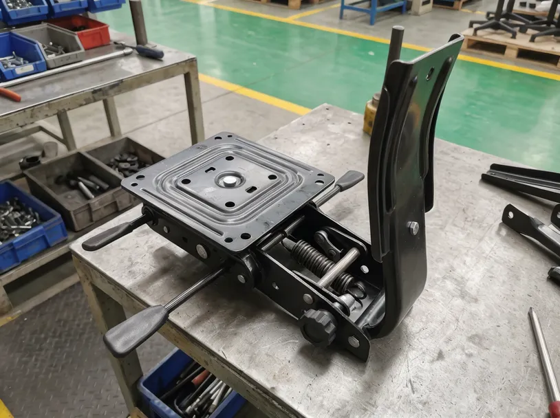 Backrest bracket integration with chair mechanism plate and tilt assembly