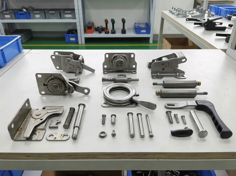 Chair mechanism lock components — tilt-lock, position-lock, and swivel-lock manufactured by MVMHardware