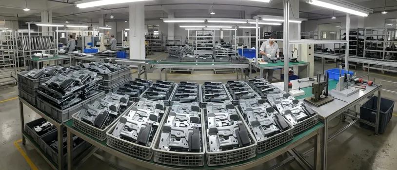 Contract office furniture manufacturing — task chair and executive chair lock components