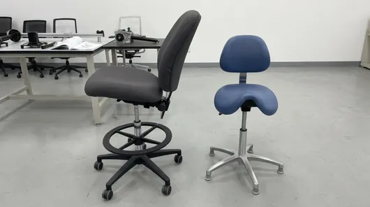 Active sitting and specialty seating — drafting chairs, dental stools, lab chairs