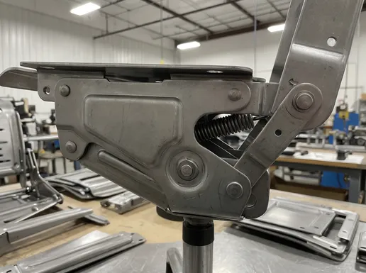 Cold-rolled steel construction detail of forward tilt chair mechanism