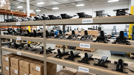 Full chair mechanism SKU range for furniture hardware distributors