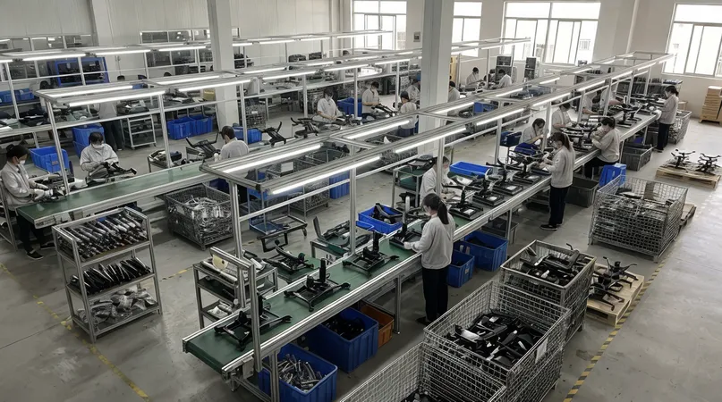 MVMHardware chair mechanism production floor in Guangdong, China