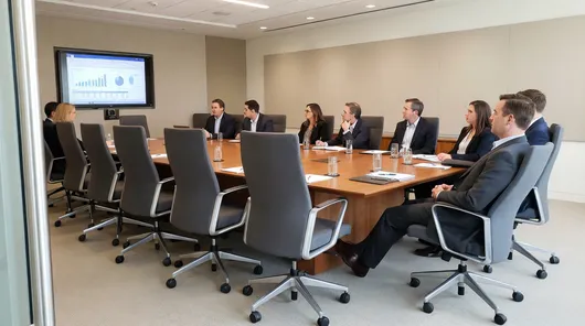 Conference and boardroom seating with knee tilt mechanisms for long meetings