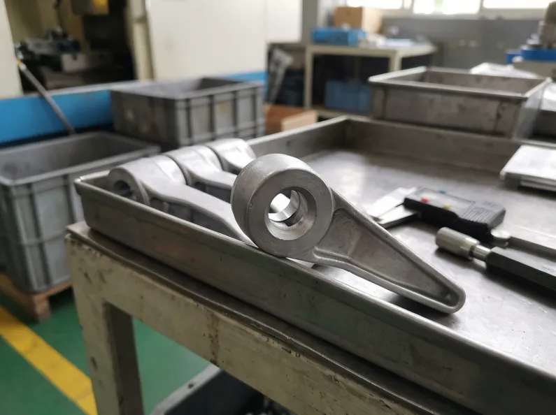 In-house zinc alloy die-cast lever for chair mechanism — consistent bore fit and batch-to-batch dimensional control