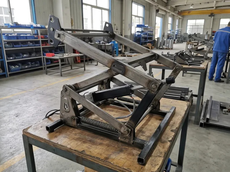 Lift chair mechanism — stamped steel rise-assist assembly for accessibility seating