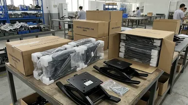 E-commerce DTC furniture brand rocking chair mechanism for self-assembly