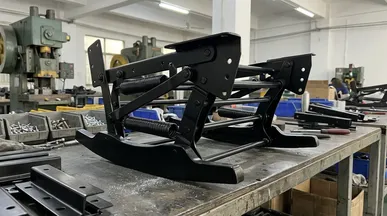 Residential lounge rocking chair mechanism for upholstered accent chairs