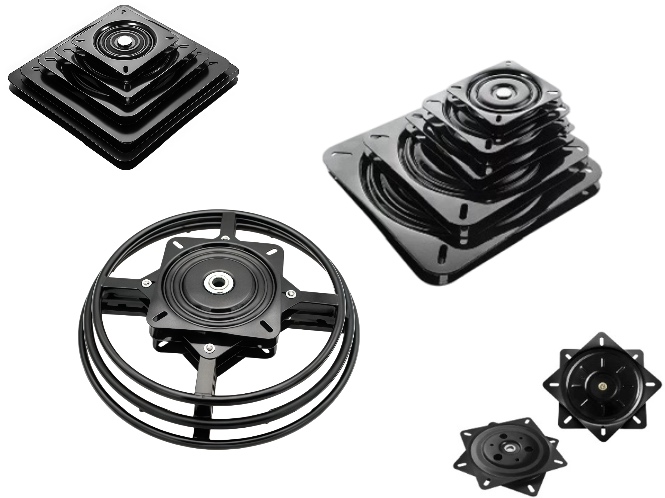 Rotating chair mechanism — controlled rotation hardware for bar stools and reception seating