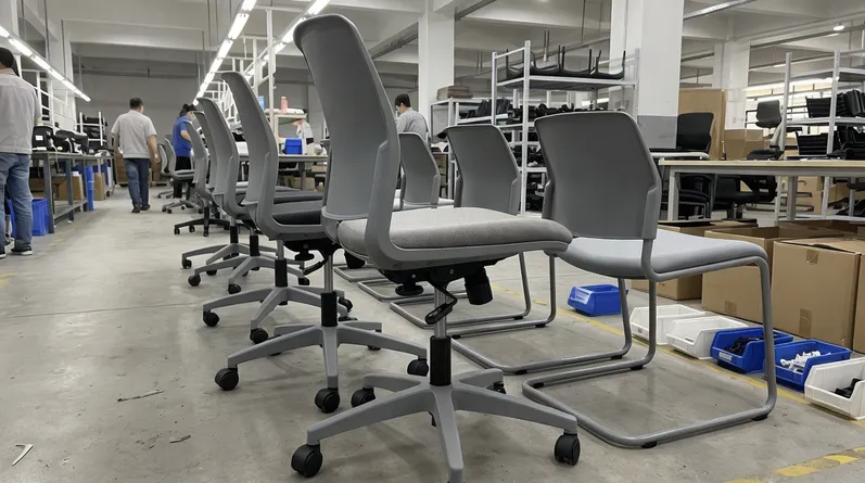 Simple chair mechanism application in budget task chairs and institutional seating