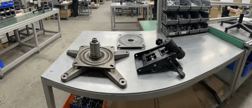 OEM chair manufacturer sourcing swivel base, tilt mechanism, and gas lift plate from single supplier