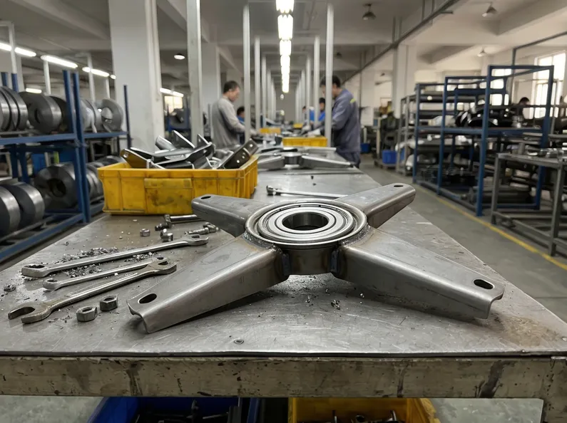 Swivel chair base mechanism — stamped steel bearing assembly, factory-direct from MVMHardware