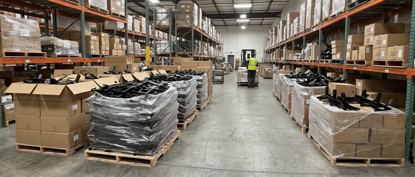 Office furniture importer and distributor warehouse stocking tilt chair mechanisms