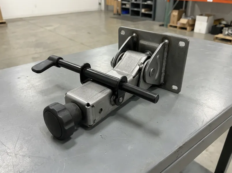 Standard center-tilt chair mechanism — cold-rolled steel, tension-adjustable, 60,000-cycle rated