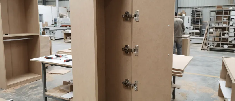 Wardrobe and fitted furniture systems requiring heavy-duty door hinge mechanisms
