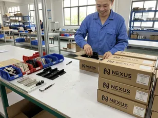 OEM custom hinge configuration and branded packaging for furniture brands