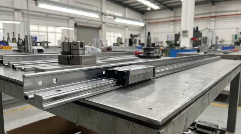 Sliding furniture mechanism track and carriage assembly for pull-out systems