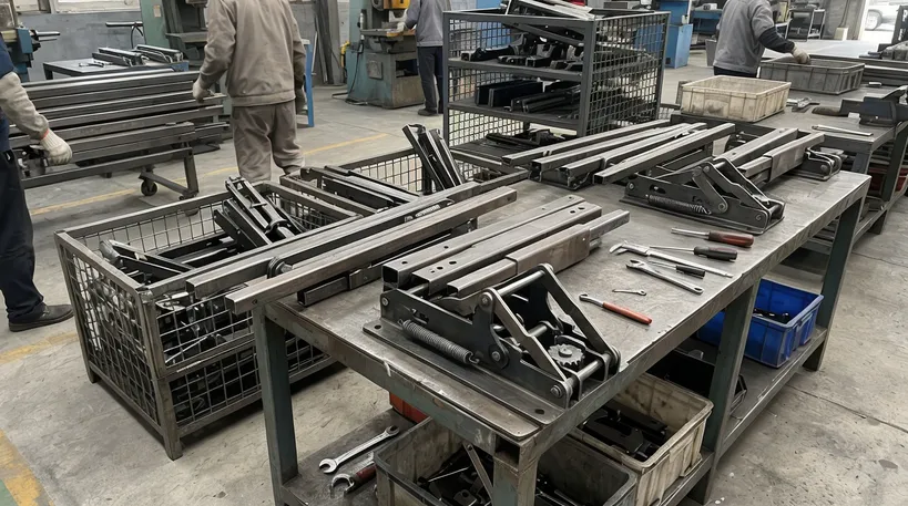 Heavy-spec structural metal components for contract and hospitality furniture