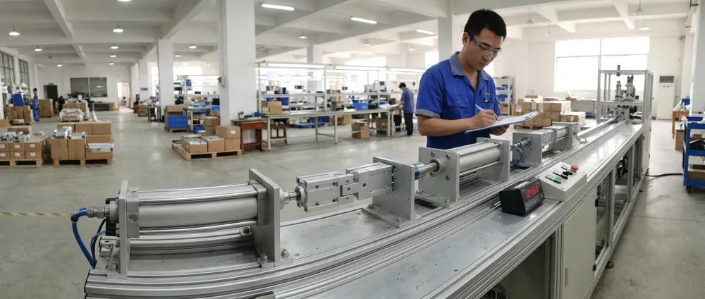 Modular furniture connector engagement cycle testing process at MVMHardware factory