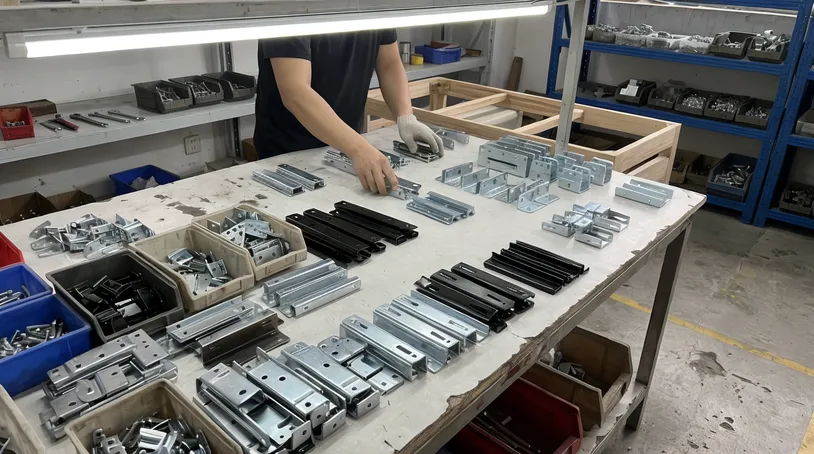 Residential modular sofa sectional connector hardware