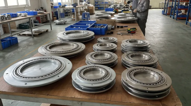 Lazy-susan and rotating table hardware for residential and food service markets