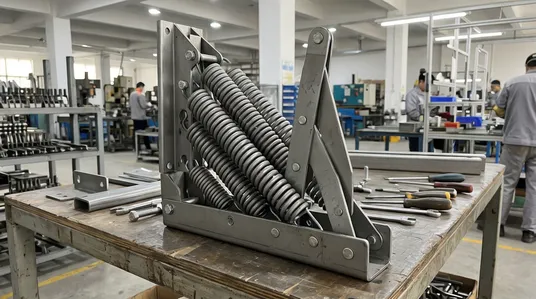 Wall-bed Murphy bed counterbalance spring mechanism hardware