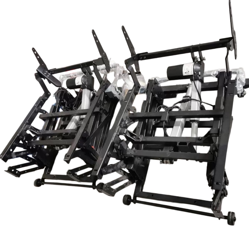 Recliner chair mechanism showing wall-hugger and standard variants side by side