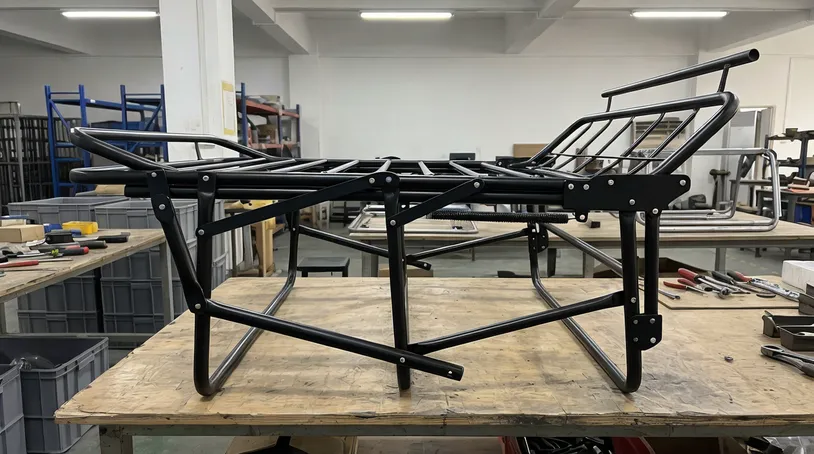 Sofa bed mechanism folding frame system