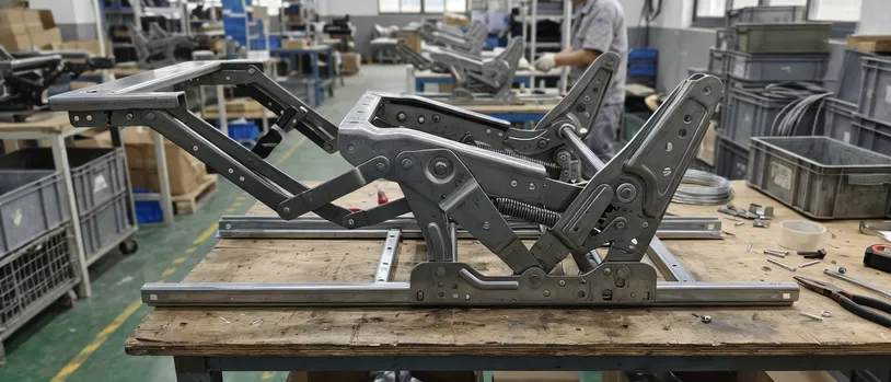 Wall-hugger recliner mechanism for North American and European furniture importers