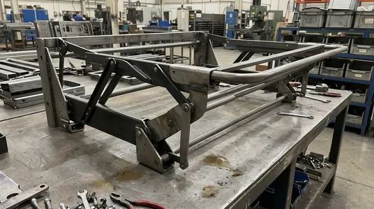 Sofa bed mechanism for sofas with 90cm+ seat depth