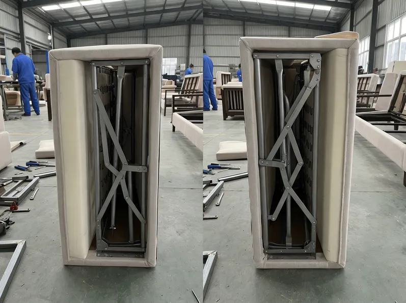 Bi-fold vs tri-fold sleeper sofa mechanism configurations — compact sofa profile comparison