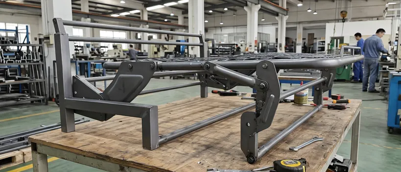 Hospitality and contract furnishing sofa bed mechanism for hotels and serviced apartments