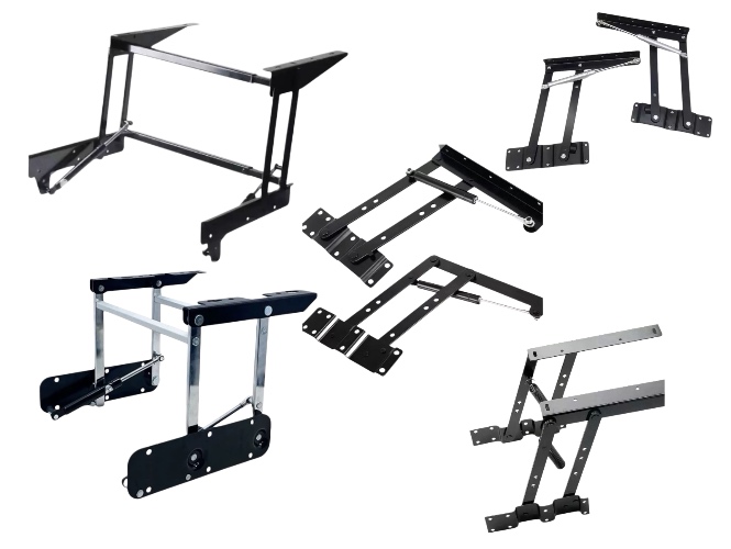 Coffee table lift-top mechanism assembly — MVMHardware factory production