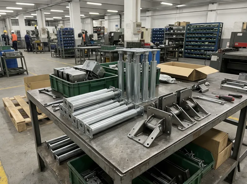 Desk furniture mechanism hardware — height-adjust fittings and tilt brackets for commercial desk OEM