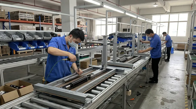 MVMHardware desk mechanism factory production line