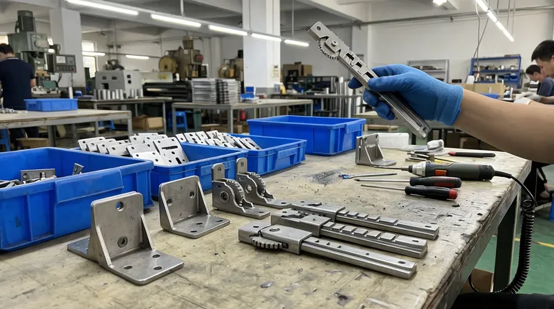 Height-fix and height-step fittings for desk furniture mechanisms