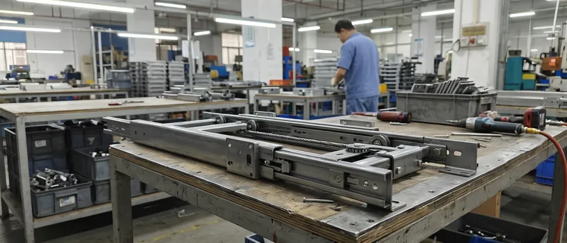 Commercial-grade table mechanism for contract and hospitality furniture